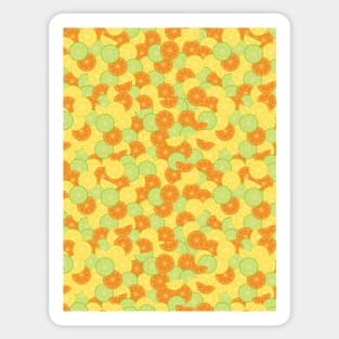 Citrus Splash Seamless Surface Pattern Design Sticker